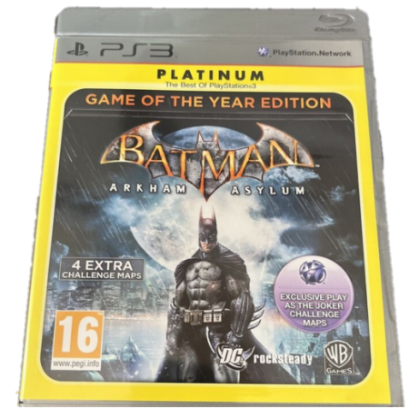 Batman Arkham Asylum Game of the Year (Platinum) - PS3