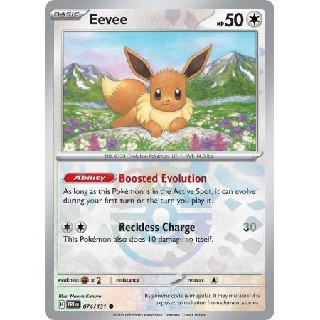 PRE 074 - Eevee - MasterBall Reverse Holo