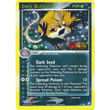 TRR 017 - Dark Raticate - Reverse Holo