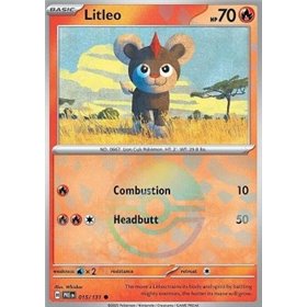 PRE 015 - Litleo - PokeBall Reverse Holo
