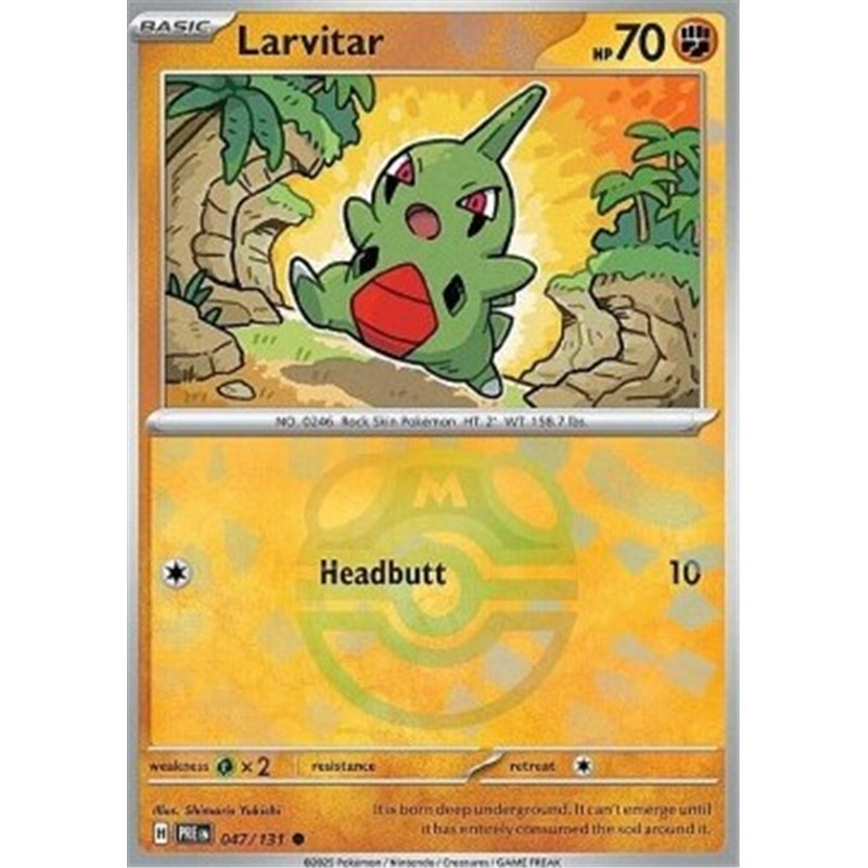 PRE 047 - Larvitar - MasterBall Reverse Holo