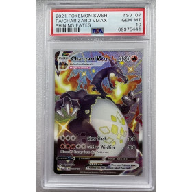 Charizard Vmax SWSH sv107 PSA 10