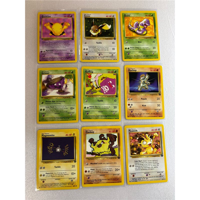 Pokémon Team Rocket Complete Set English