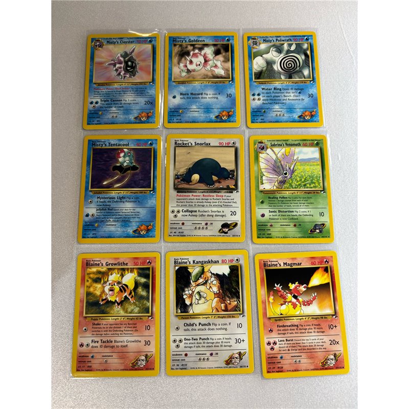 Pokémon Gym Heroes Complete Set English