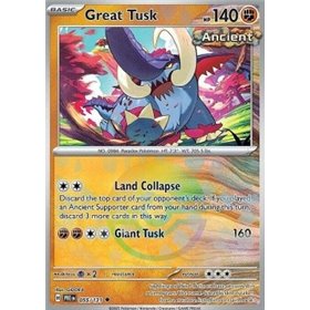 PRE 055 - Great Tusk - PokeBall Reverse Holo