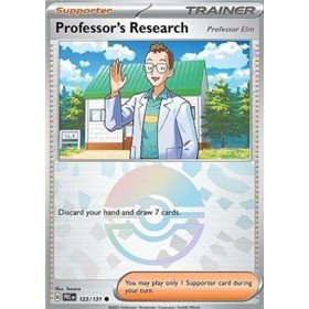 PRE 123 - Professor's Research - Professor Elm - PokeBall Reverse Holo