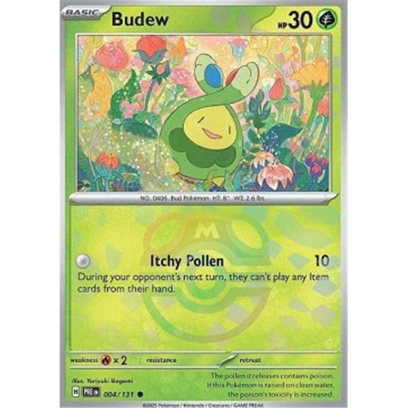 PRE 004 - Budew - MasterBall Reverse Holo