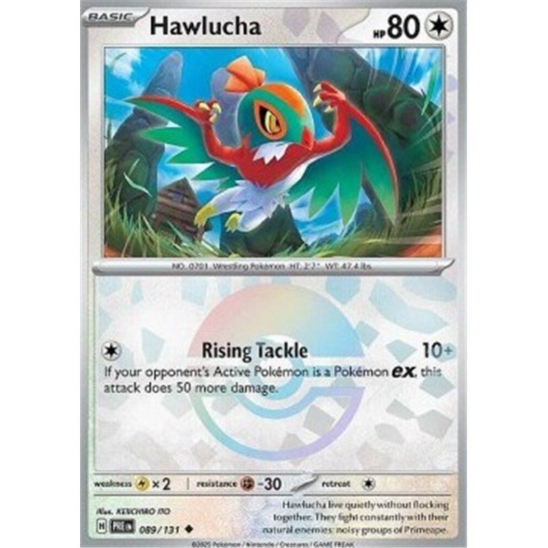PRE 089 - Hawlucha - PokeBall Reverse Holo