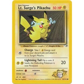 GH 081 - Lt. Surge's Pikachu GH 081 - Lt. Surge's Pikachu