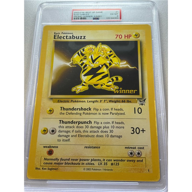 PSA - Best of Game - Electabuzz Winner Jumbo (6)