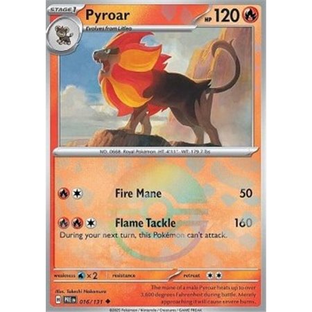 PRE 016 - Pyroar - PokeBall Reverse Holo