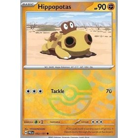 PRE 052 - Hippopotas - PokeBall Reverse Holo