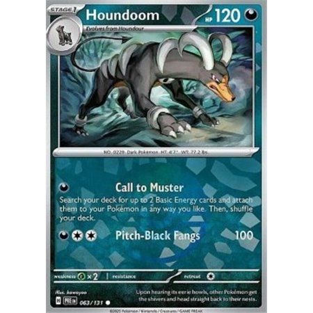 PRE 063 - Houndoom - PokeBall Reverse Holo