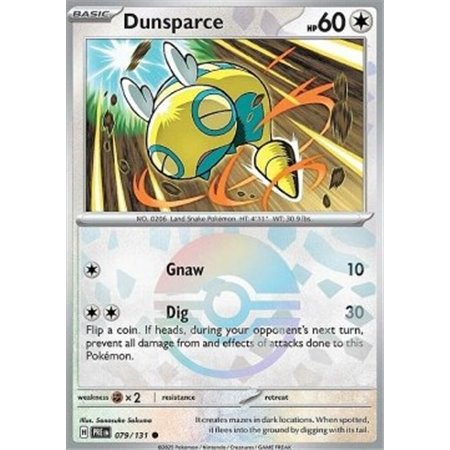 PRE 079 - Dunsparce - PokeBall Reverse Holo