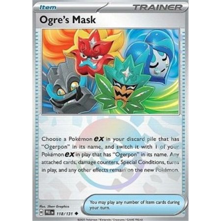 PRE 118 - Ogre's Mask - PokeBall Reverse Holo