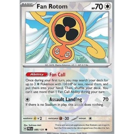 PRE 085 - Fan Rotom - PokeBall Reverse Holo