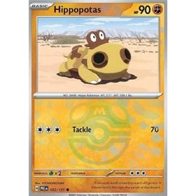 PRE 052 - Hippopotas - MasterBall Reverse Holo