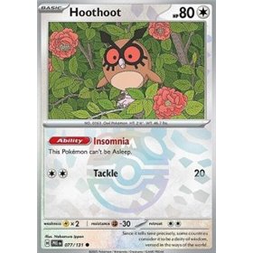 PRE 077 - Hoothoot - MasterBall Reverse Holo