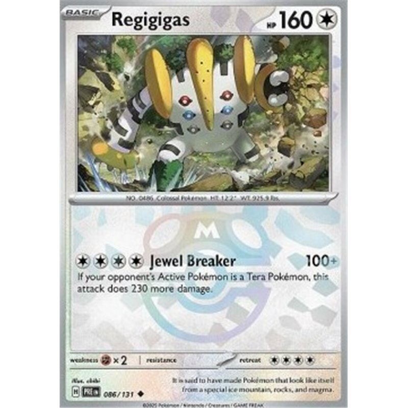 PRE 086 - Regigigas - MasterBall Reverse Holo