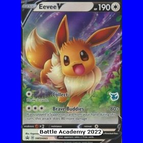 SWSH 065 - Eevee V - Battle Academy 2022