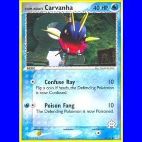 MA 047 - Team Aqua's Carvanha - Reverse Holo MA 047 - Team Aqua's Carvanha - Reverse Holo