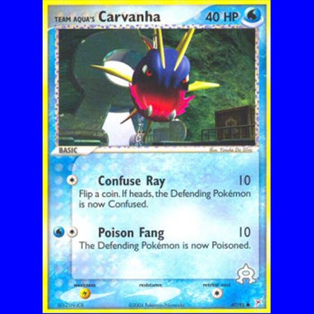 MA 047 - Team Aqua's Carvanha - Reverse Holo