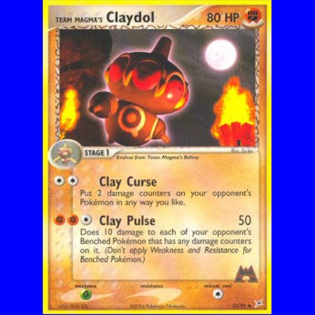 MA 033 - Team Magma's Claydol - Reverse Holo