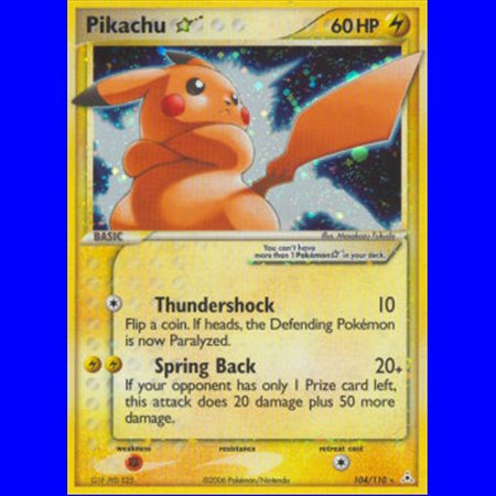 HP 104 - Pikachu Gold Star