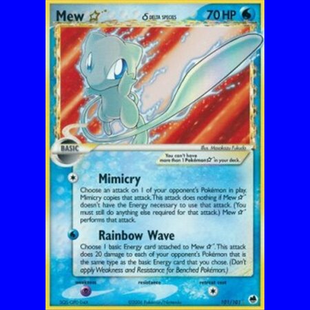 DF 101 - Mew Gold Star Delta Species