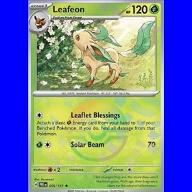 PRE 005 - Leafeon - PokeBall Reverse Holo