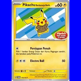 SV-P 155 - Pikachu Berkemeja Batik