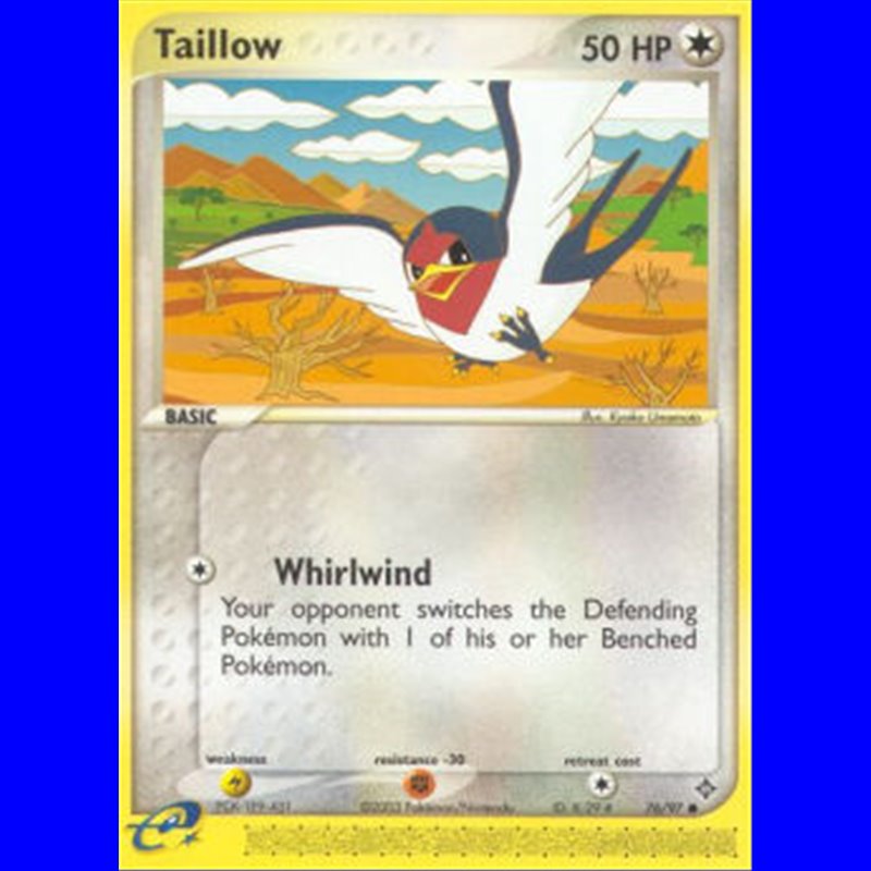 DR 076 - Taillow - Reverse Holo EX Dragon buy Pokemon cards 2hg nl DR 076 - Taillow - Reverse Holo EX Dragon buy Pokemon cards 2hg nl