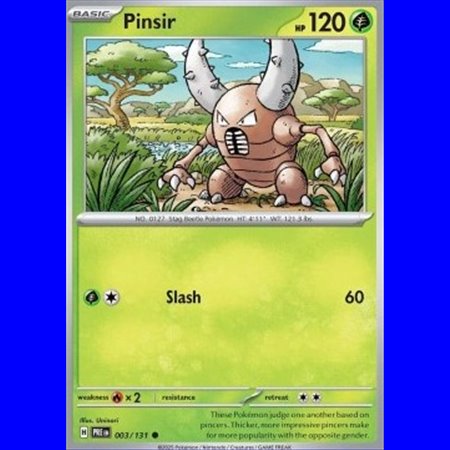 PRE 003 - Pinsir - Reverse Holo