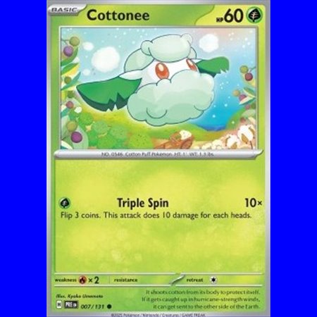 PRE 007 - Cottonee - Reverse Holo