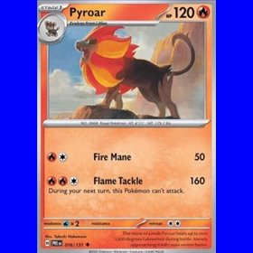 PRE 016 - Pyroar - Reverse Holo PRE 016 - Pyroar - Reverse Holo