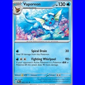 PRE 022 - Vaporeon - Holo