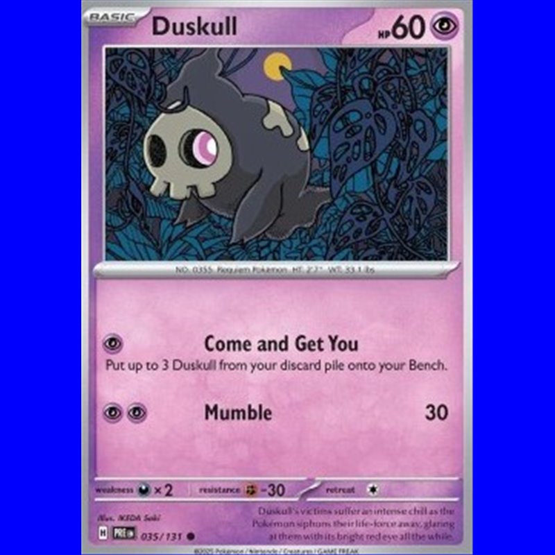 PRE 035 - Duskull - Reverse Holo
