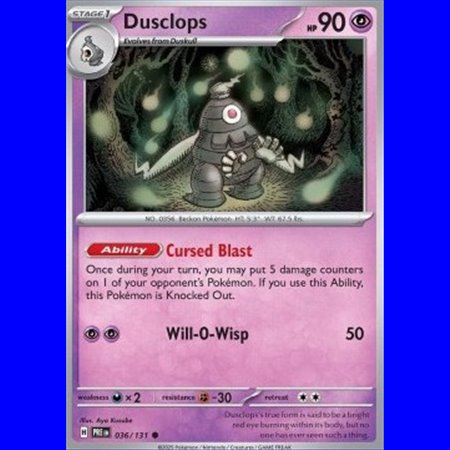 PRE 036 - Dusclops - Reverse Holo