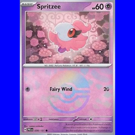 PRE 038 - Spritzee - PokeBall Reverse Holo