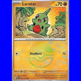 PRE 047 - Larvitar - PokeBall Reverse Holo