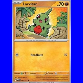 PRE 047 - Larvitar - Reverse Holo PRE 047 - Larvitar - Reverse Holo