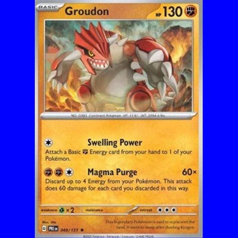 PRE 049 - Groudon - Holo