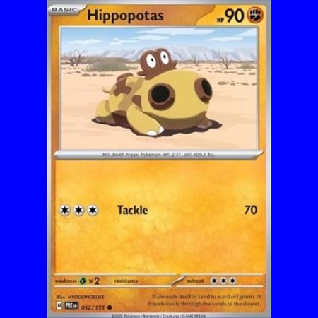 PRE 052 - Hippopotas - Reverse Holo