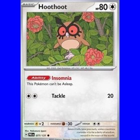 PRE 077 - Hoothoot - Reverse Holo PRE 077 - Hoothoot - Reverse Holo