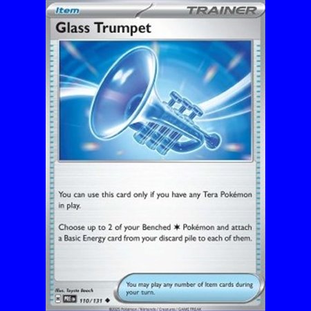 PRE 110 - Glass Trumpet - Reverse Holo