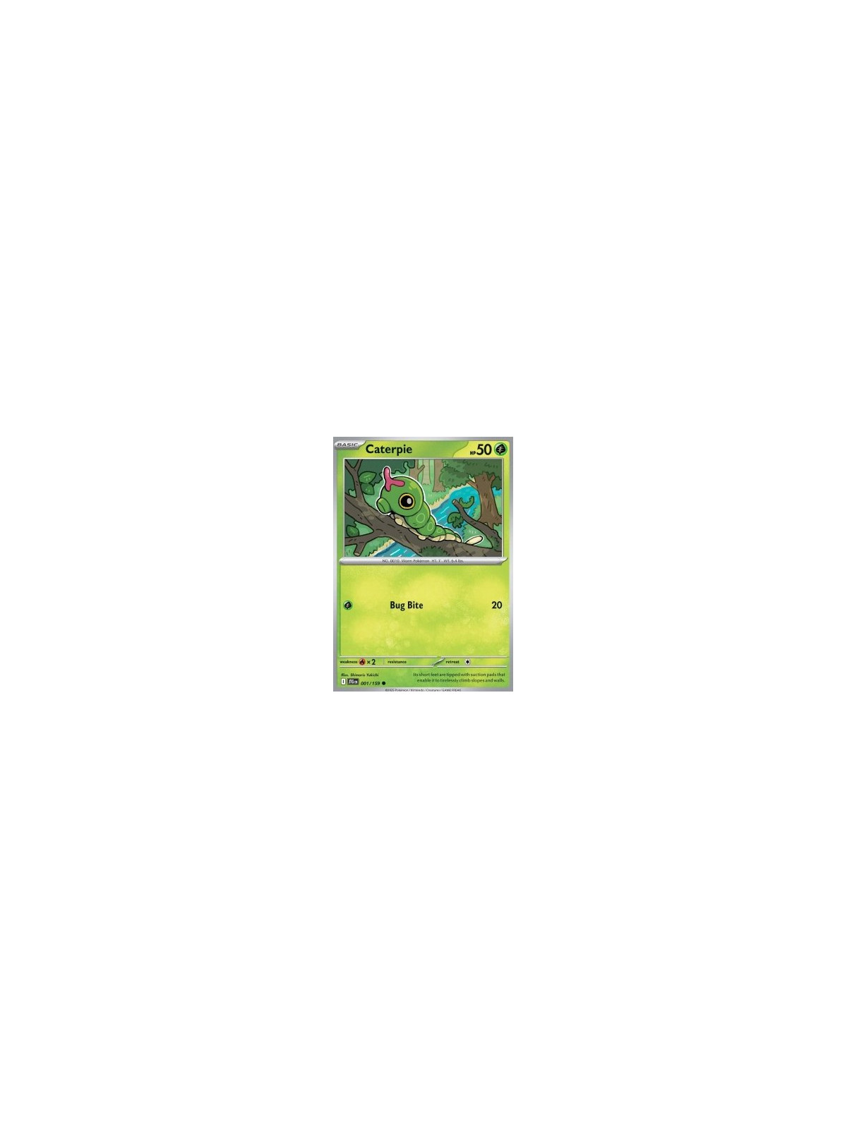 JTG 001 - Caterpie - Reverse Holo