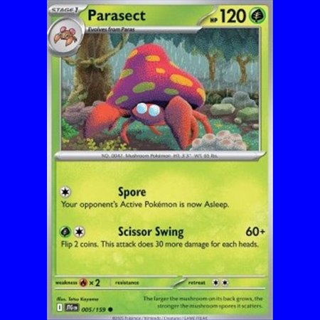 JTG 005 - Parasect - Reverse Holo