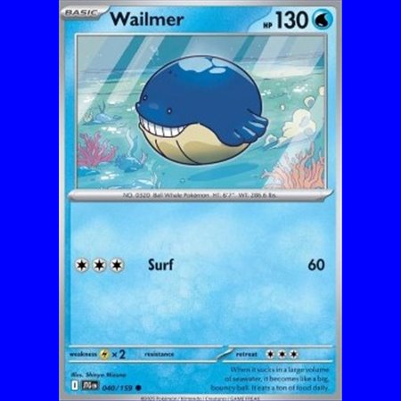 JTG 040 - Wailmer - Reverse Holo
