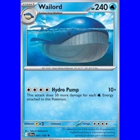 JTG 041 - Wailord - Holo JTG 041 - Wailord - Holo