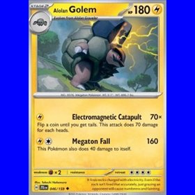 JTG 046 - Alolan Golem - Reverse Holo
